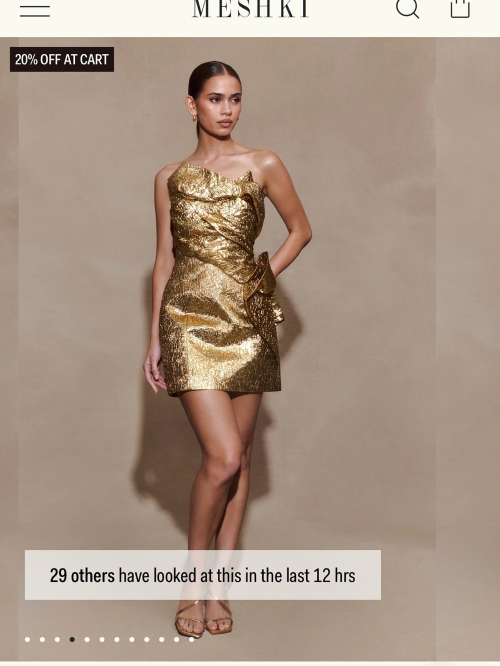 Gold dress